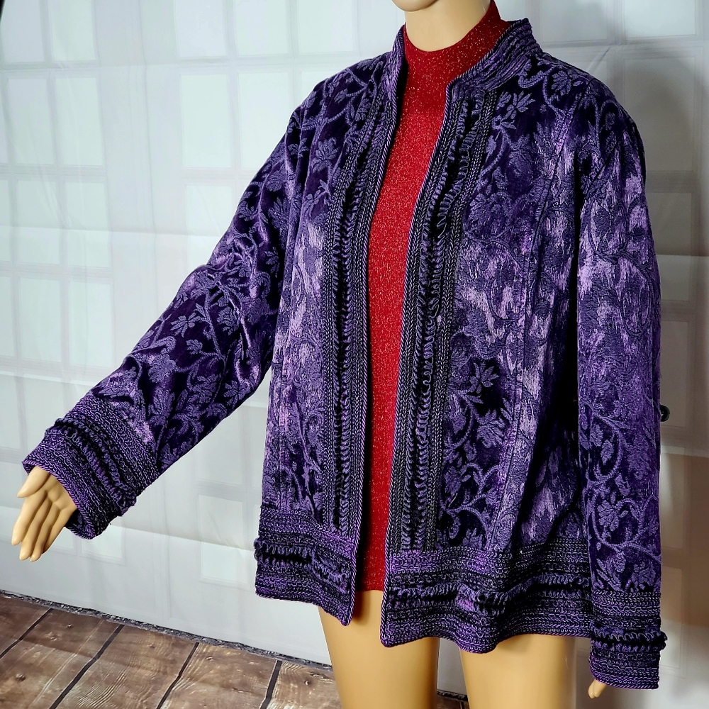 Coldwater Creek 1X Purple Dinner Jacket #201